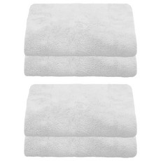 World Clean Bobo 超細纖維毛巾, 白色, 1入, 4個