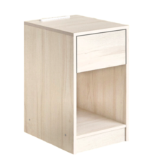 HOPMA 合馬家具 MIT多功能插座單抽床頭櫃 (白櫻桃) W300XD400XH534mm, 1個