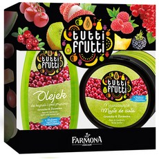 FARMONA 西洋梨蔓越莓身體護理組 沐浴乳+身體乳液, 1組