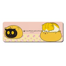 收納王妃 黃阿瑪小雞系列 軟式珪藻土洗漱墊 24 x 8 x 0.5cm, 趴睡小雞 粉色 + 黃色, 2個