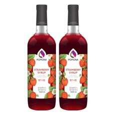 포모나 딸기 시럽, 2개, 1L