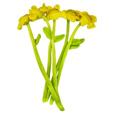 絨毛太陽花娃娃 大號, 45cm, 黃色, 5個, 1組