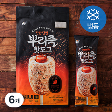 우양 뿌리즐 핫도그 (냉동), 80g, 5개입, 6개