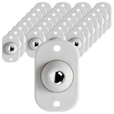 Olbs 家具黏貼式滾珠腳輪 附著型移動輪, 40個, 白色