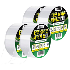 Skora 超強力矽膠縫隙密封防水單面膠帶, 4個