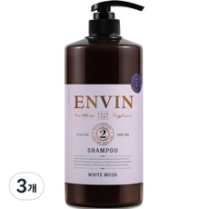앙방 약산성 퍼퓸 헤어케어 샴푸 화이트머스크, 1L, 3개