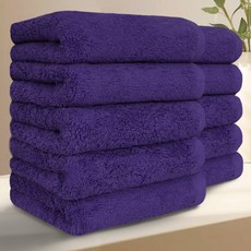 Terrique 優質飯店毛巾 200g 40支精梳棉, 10個, 紫色