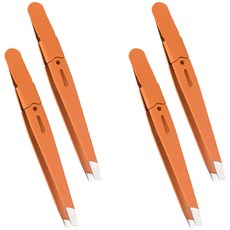 바코젤 修眉美容夾 鑷子, 橘色, 4個