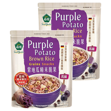 薌園 紫地瓜糙米脆果, 200g, 2包