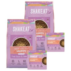 쉨잇 전연령 캣 동결건조 프레시 치킨&살몬 키블 건식사료 24p, 연어, 1.2kg, 2개