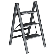 收納部屋 鋁合金三步梯 無扶手, 1個