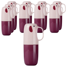 Woni's 旅行便攜式牙刷盒, 粉紅色, 10個