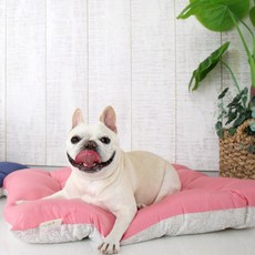 DOGPOSE 寵物印花方型睡墊, 粉紅色