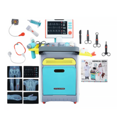 PLAYFUL TOYS 頑玩具 21件仿真醫生兒童家家酒 Set, 超擬真角色扮演, 嚴選ABS材質, 增進親子互動樂趣, 音樂和燈光效果, GU-YY6024, 1盒