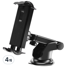 Seutedieol 車用360度旋轉平板支架, 黑色, 4個