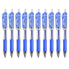 BAKOJEL 柔軟中性墨水筆 0.5mm, 10個, 藍色