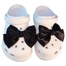 이츠굿텐 펄 리본 클로그 파츠 실내화 신발꾸미기 2p