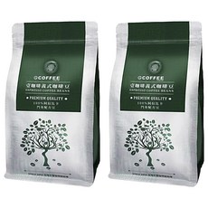 eCOFFEE 壹咖啡 義式綜合咖啡豆，100%阿拉比卡豆，經典冠軍義式咖啡，香濃不苦，風味絕佳, 咖啡豆(無研磨), 454g, 2包