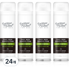 포멀비 포맨 쿨킥 쉐이빙폼 퓨어 센서티브, 24개, 200ml