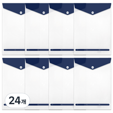 투영디자인 엘리트 세로포켓화일, 네이비, 24개