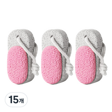 F3 陶瓷與浮石雙面磨腳石, 15個, 單品, 1入