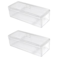 HICKIES 化妝品壓克力蓋子收納盒 AO101, 2個