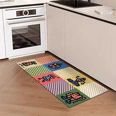 Bluecozy 卡通人物珪藻土PVC廚房地墊, 卡通人物 A