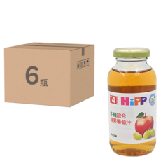 HiPP 喜寶 綜合蘋果葡萄汁 4個月以上, 200ml, 6瓶