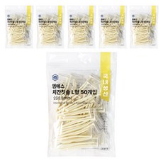 엠에스 L형 치간칫솔 SS, 50개입, 6개