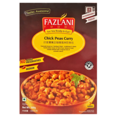 FAZLANI 印度鷹嘴豆 咖喱風味 即食包, 300g, 1盒