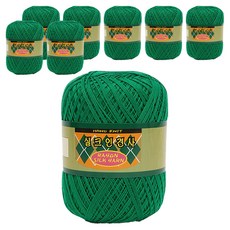 쎄비 실크 인견사 뜨개실, 858 진초록, 8개