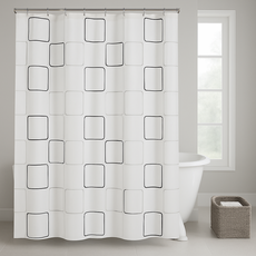 베러웰즈 물튐 방지 샤워 커튼, 타일스퀘어, 1개