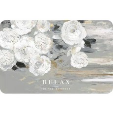 EVER HOUSE 珪藻土踏墊, 白玫瑰, 1個