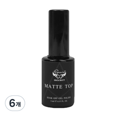 Gracia Tiara 啞光上層凝膠 11ml, 單色, 6個