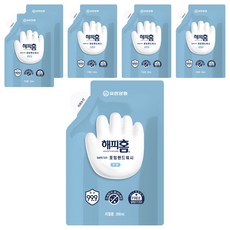 HAPPYHOME Safe365洗手慕斯補充包 無香, 200ml, 6包