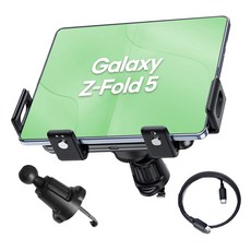 더존 차량용 Z폴드6 Z플립6 호환 무선 충전 거치대, 블랙, TZ-Z400