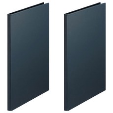 KING JIM Lezaface U 透明文件夾 A4 20頁, 海軍藍, 2個