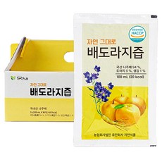 BareunmeokgeoriJayeonsikpum 天然原味梨桔梗汁, 100ml, 30個