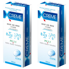 X-CREME 超快感 冰晶 潤滑液, 100ml, 2條