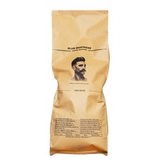 BlueMustache 深城市烘焙咖啡豆, 1公斤, 1包, 無研磨咖啡豆