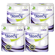 blondy 3層可溶於水高級天然紙漿捲筒衛生紙, 30m, 24捲, 4袋