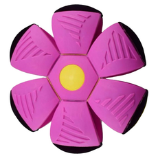 寵物飛盤球 6燈, 玫紅色, 1顆