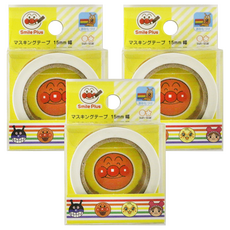 ANPANMAN 麵包超人 紙膠帶 15mm x 10m, APS+A, 3個
