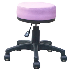 收納王妃 台灣製造 辦公圓椅, 淺粉色