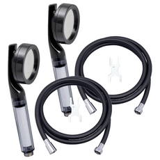 제일바스 미세홀 정수필터 + PVC 줄 블랙 1.5m 세트, 2개