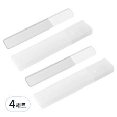 瘋狂姐妹 頂級多用途指甲整理美甲銼刀 + 收納盒套組, 透明, 4套