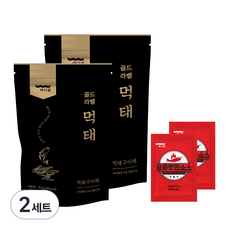 바다원 골드라벨 먹태 40g x 2봉 + 요즘 핫한소스 20g x 2봉 세트, 2세트