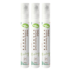 nac nac 草本舒緩精華筆 0歲以上, 9ml, 3支