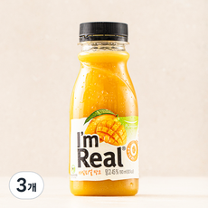 아임리얼 망고 주스, 190ml, 3개