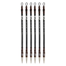 Sevenzip 書法用毛筆 白色, 6個, 小